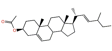 27-Nor-24-methylcholesta-5,22-dien-3b-yl acetate
